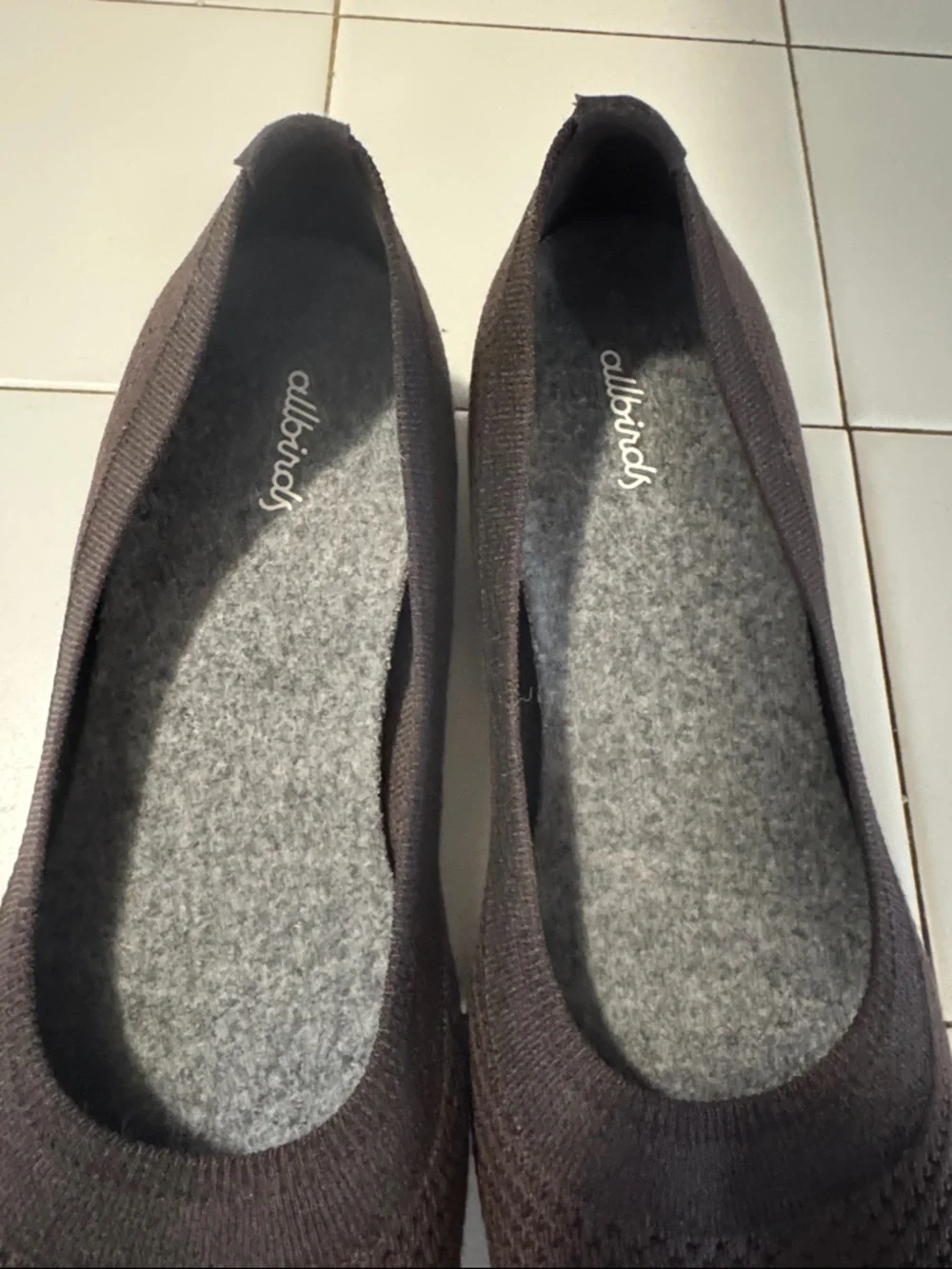 allbirds Tree Breezers Women's Cocoa Brown Knit Ballet Flats Lightweight Size 11